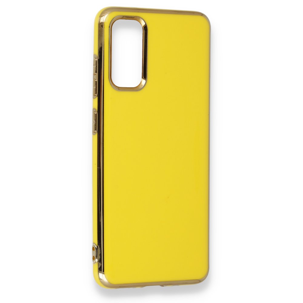  Samsung Galaxy S20 Plus Kılıf İkon Silikon - Sarı