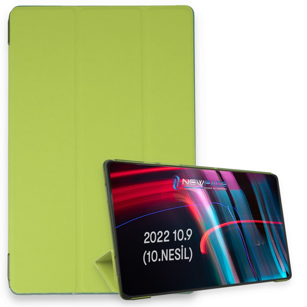  iPad 2022 10.9 (10.nesil) Kılıf Tablet Smart Kılıf - Açık Yeşil