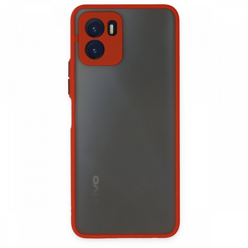  Vivo Y15S Kılıf Montreal Silikon Kapak - Kırmızı