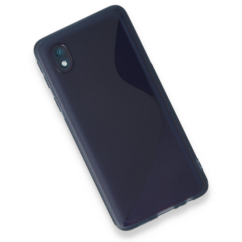  Samsung Galaxy A01 Core Kılıf S Silikon - Mavi