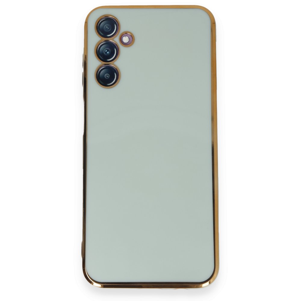  Samsung Galaxy M14 5G Kılıf Volet Silikon - Açık Yeşil