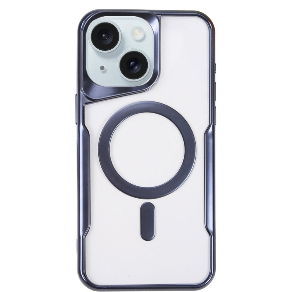  iPhone 15 Kılıf Boyi Magsafe Silikon Kapak - Lacivert