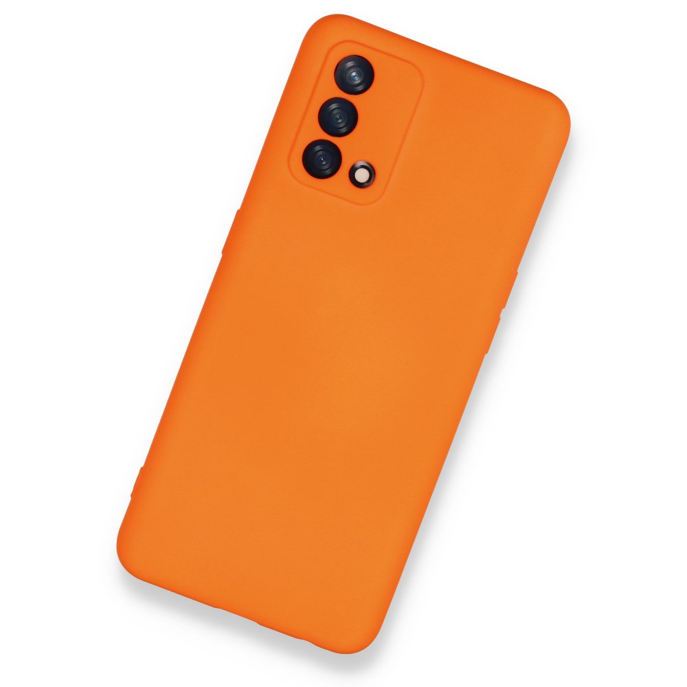 Oppo A74 4G Kılıf Nano içi Kadife Silikon - Turuncu  Oppo A74 4G Kılıf Nano içi Kadife Silikon - Turuncu