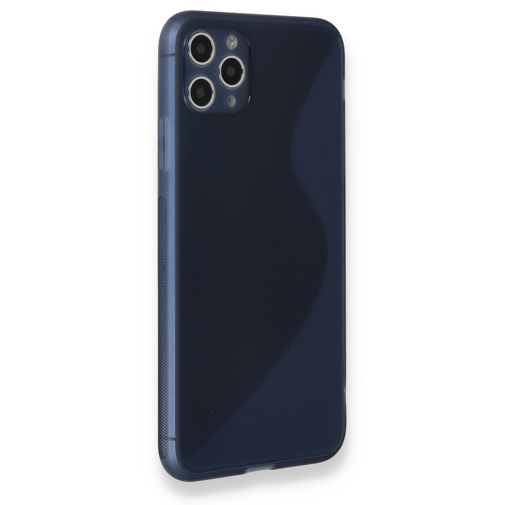  iPhone 11 Pro Max Kılıf S Silikon - Mavi