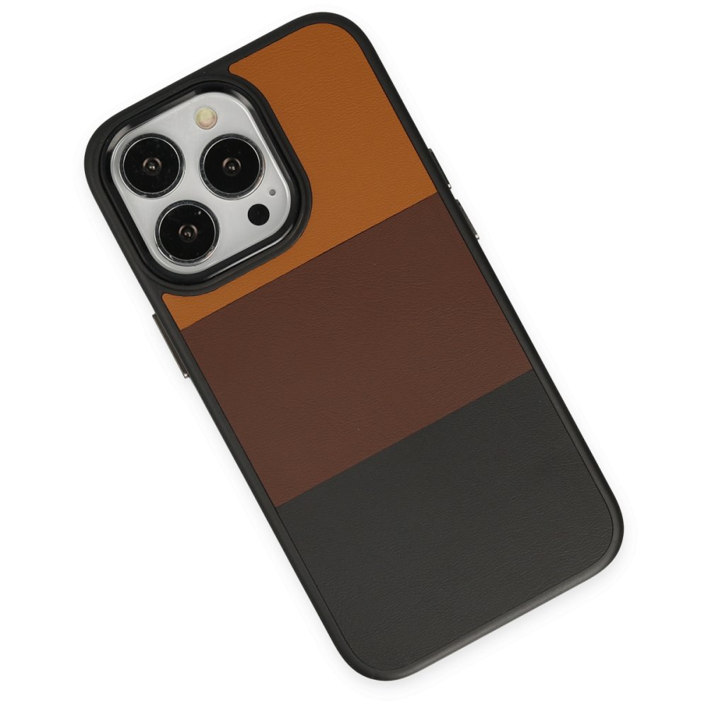  iPhone 14 Pro Max Kılıf King Kapak - Taba-Siyah