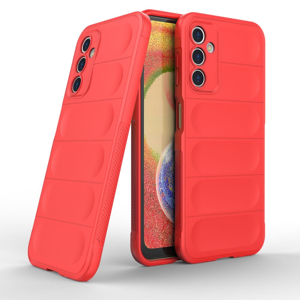  Samsung Galaxy A14 4G Kılıf Optimum Silikon - Kırmızı