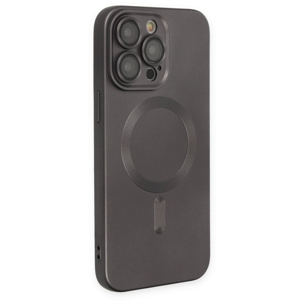  iPhone 13 Pro Kılıf Moshi Lens Magneticsafe Silikon - Füme