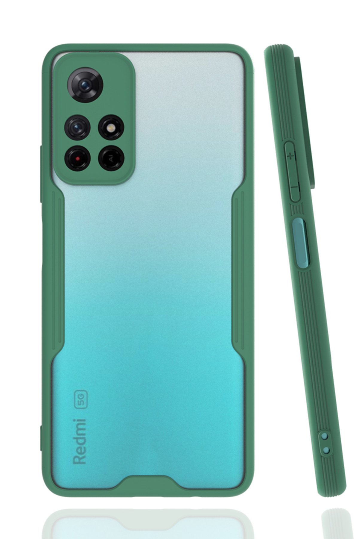  Xiaomi Poco M4 Pro 5G Kılıf Platin Silikon - Yeşil