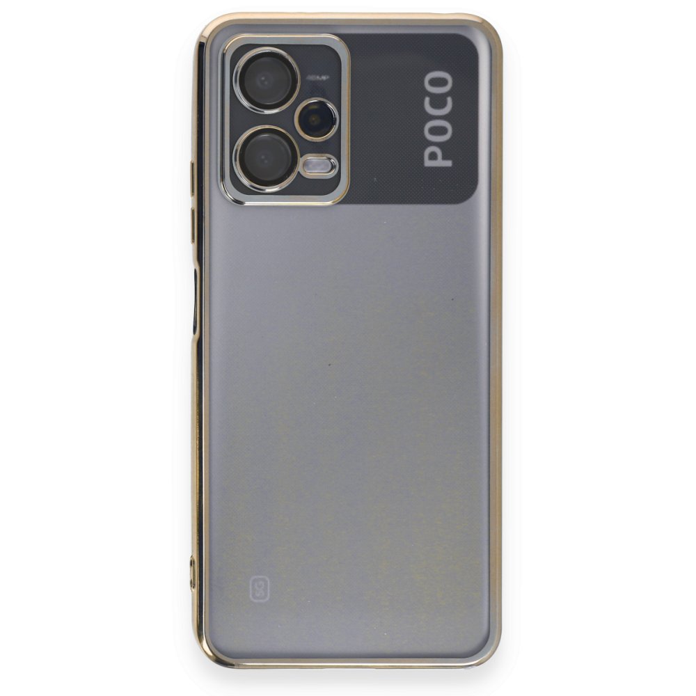 Xiaomi Poco X5 5G Kılıf Razer Lensli Silikon - Gold Xiaomi Poco X5 5G Kılıf Razer Lensli Silikon - Gold