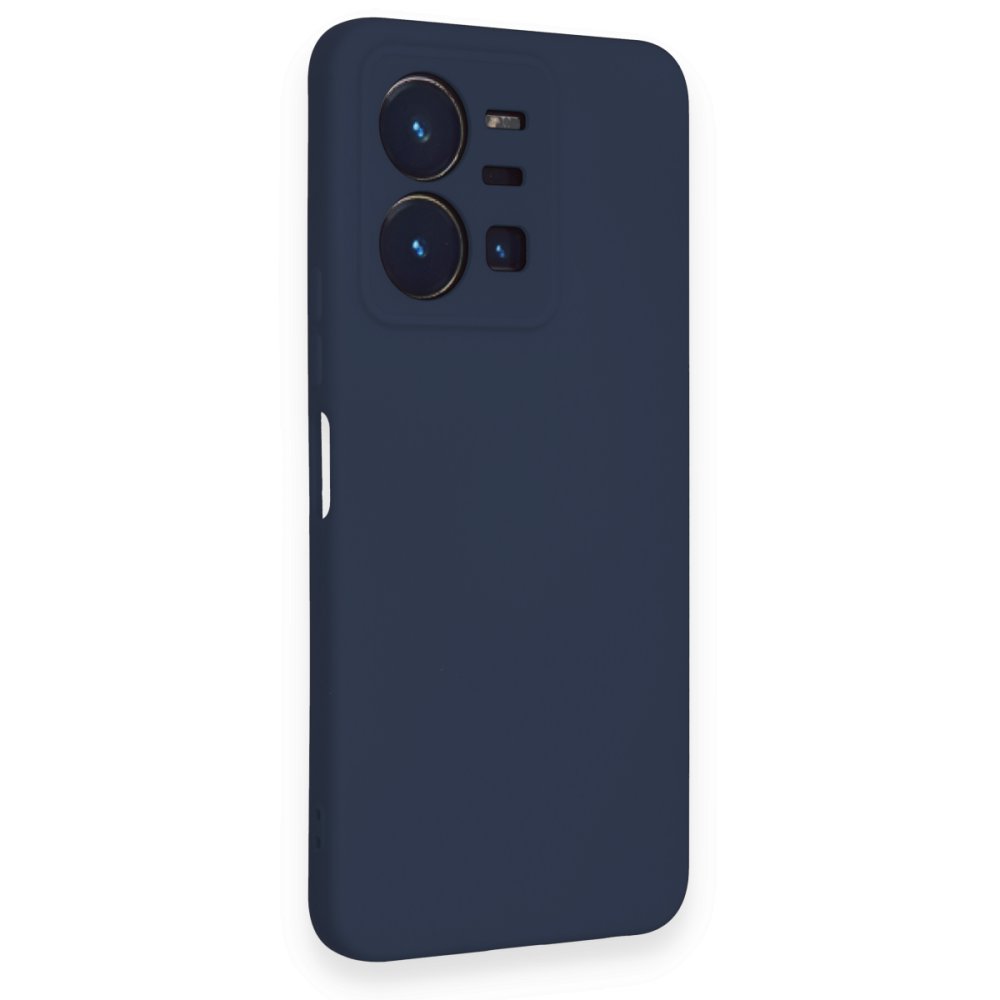  Vivo Y22S Kılıf Nano içi Kadife Silikon - Lacivert