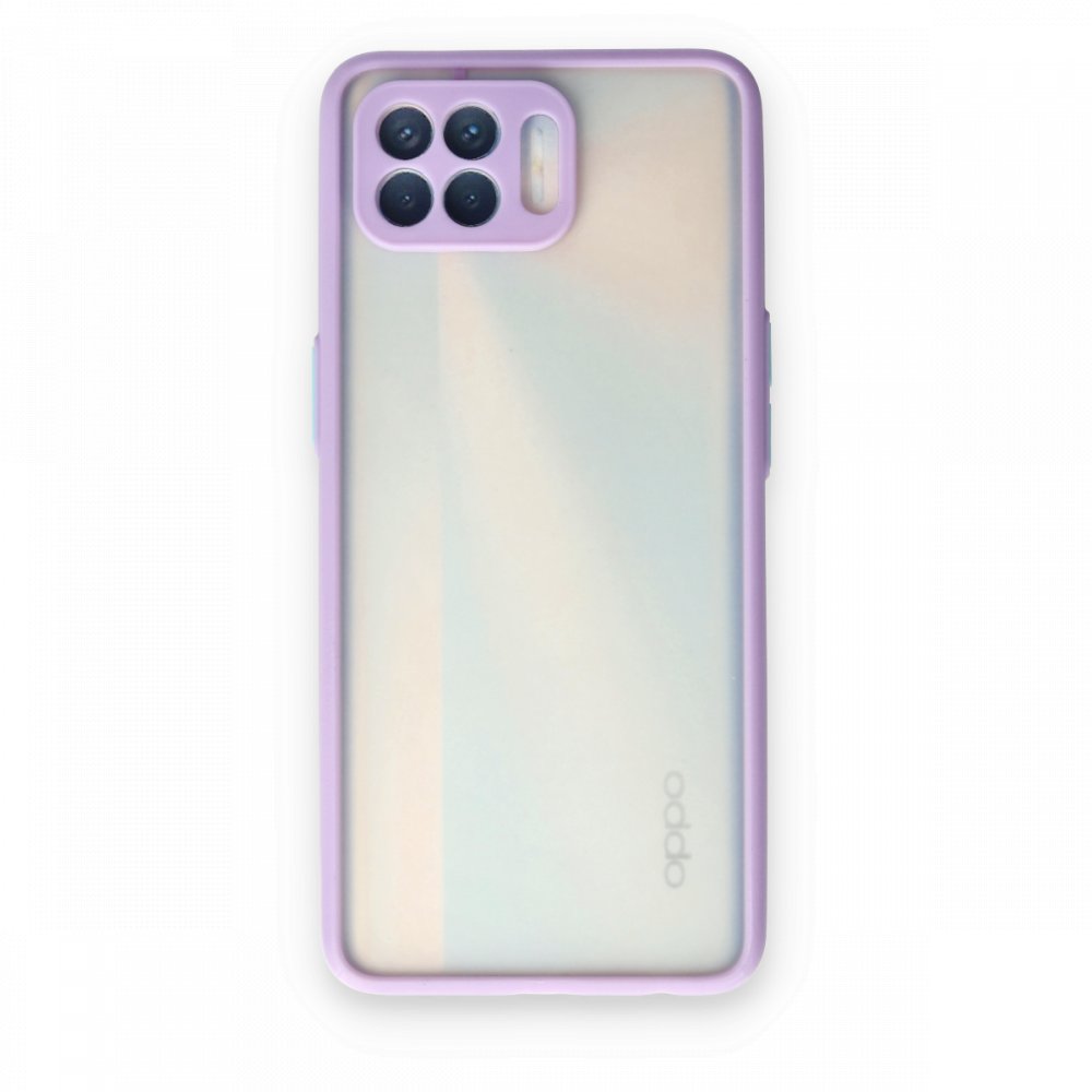  Oppo Reno 4 Lite Kılıf Montreal Silikon Kapak - Mor