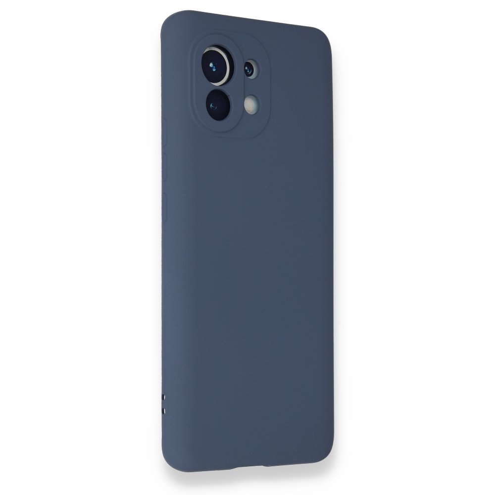 Xiaomi Mi 11 Kılıf Nano içi Kadife Silikon - Gri Xiaomi Mi 11 Kılıf Nano içi Kadife Silikon - Gri