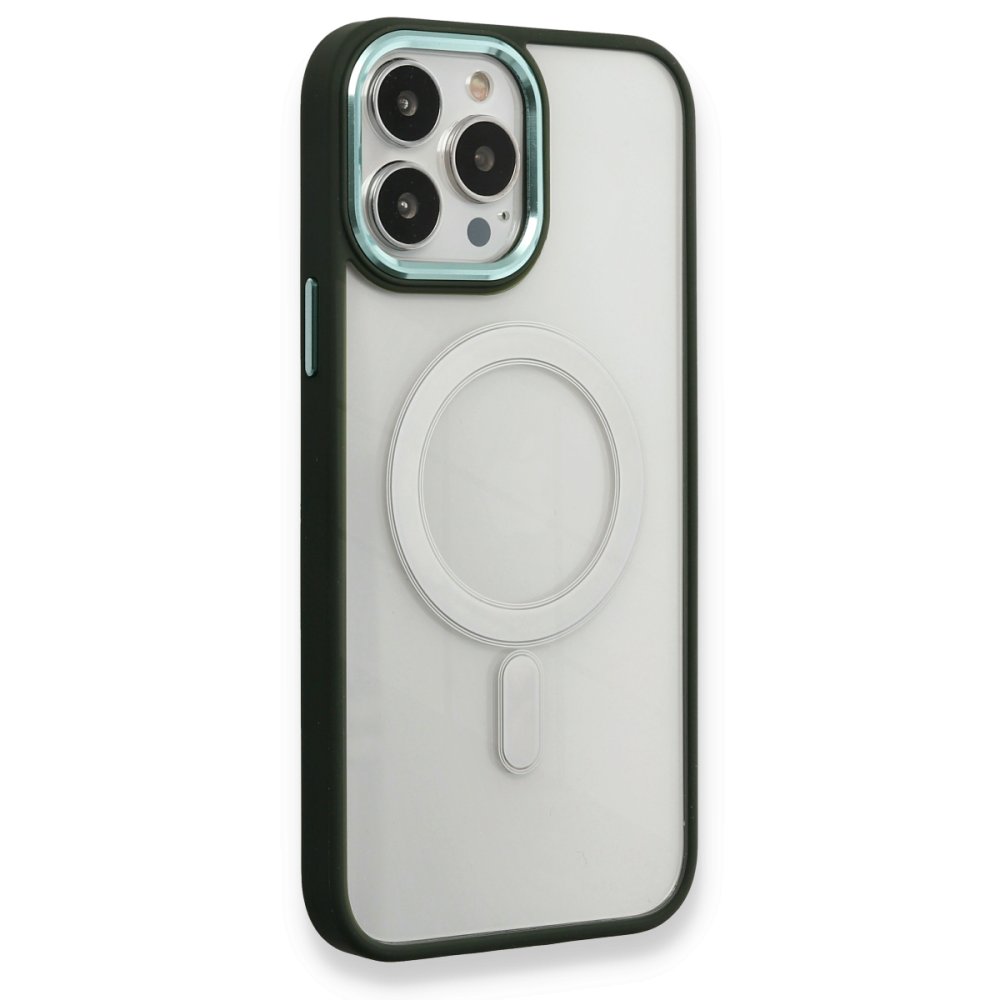  iPhone 14 Pro Max Kılıf Room Magneticsafe Silikon - Köknar Yeşili