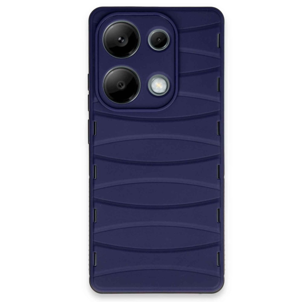  Xiaomi Poco M6 Pro 4G Kılıf Bibercas Silikon Kapak - Lacivert