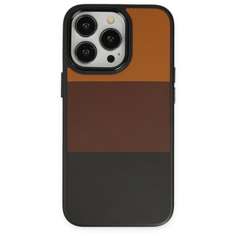  iPhone 14 Pro Max Kılıf King Kapak - Taba-Siyah