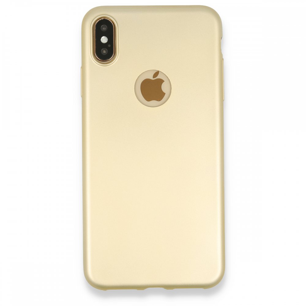  iPhone XS Max Kılıf First Silikon - Gold