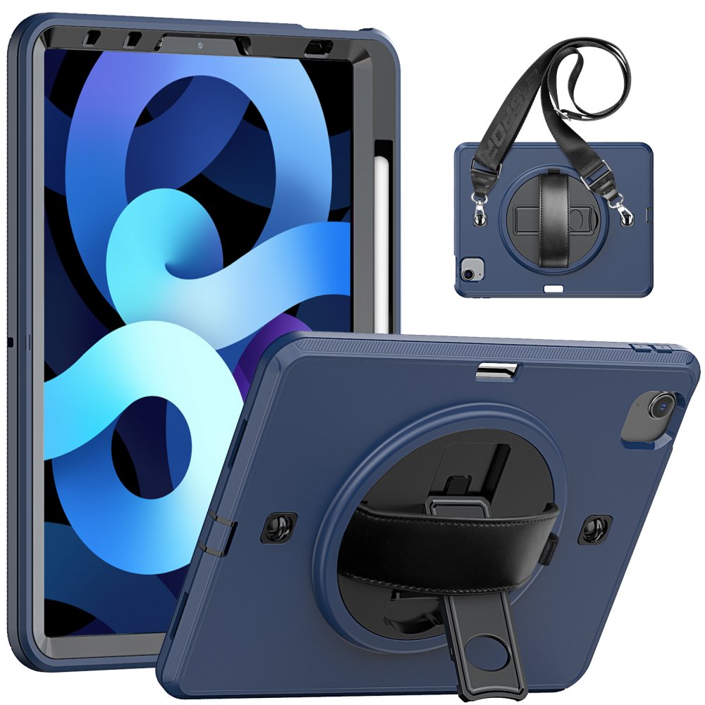  iPad Air 4 10.9 Kılıf Strap-C Otterbox Tablet Kapak - Lacivert