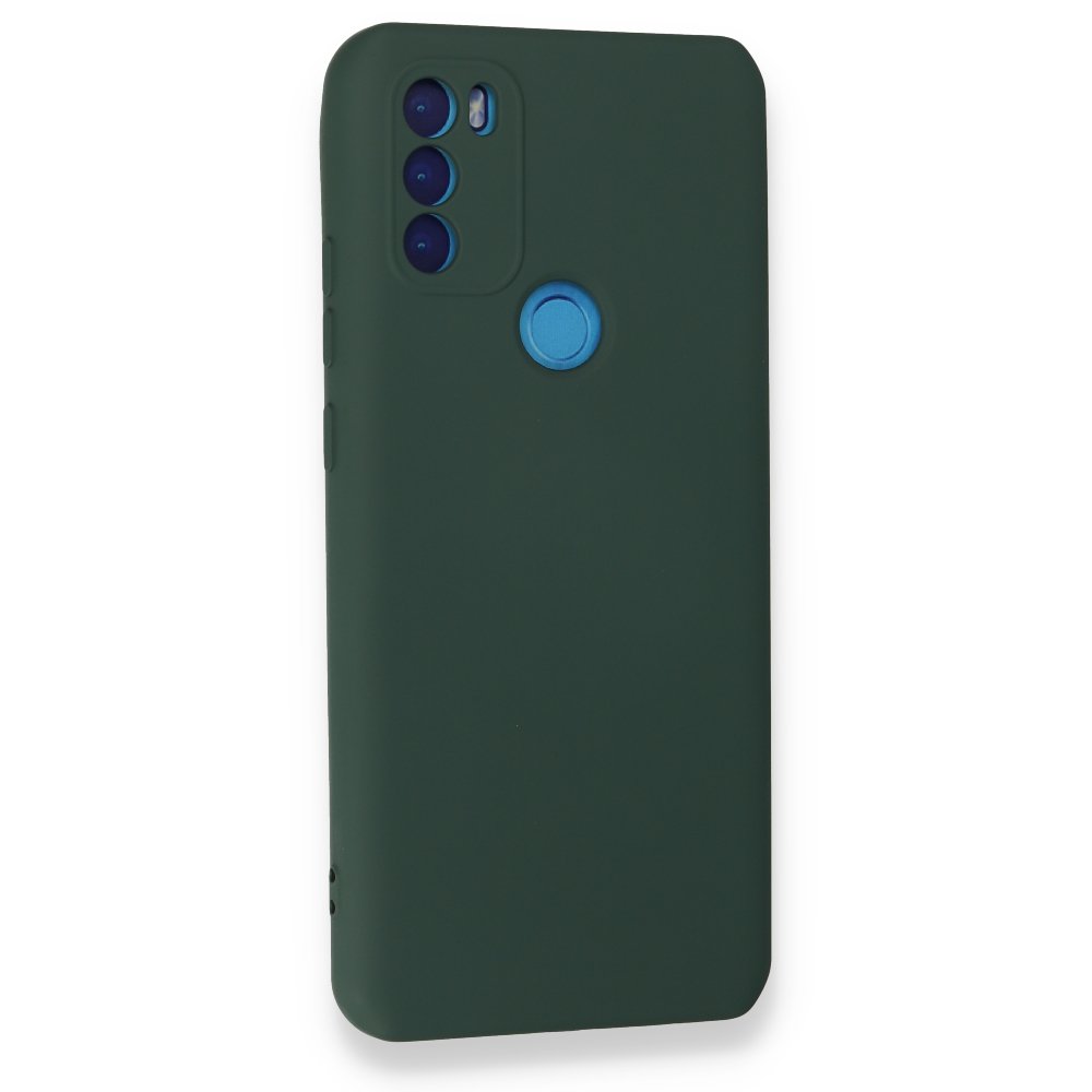  General Mobile GM 21 Plus Kılıf Nano içi Kadife Silikon - Koyu Yeşil