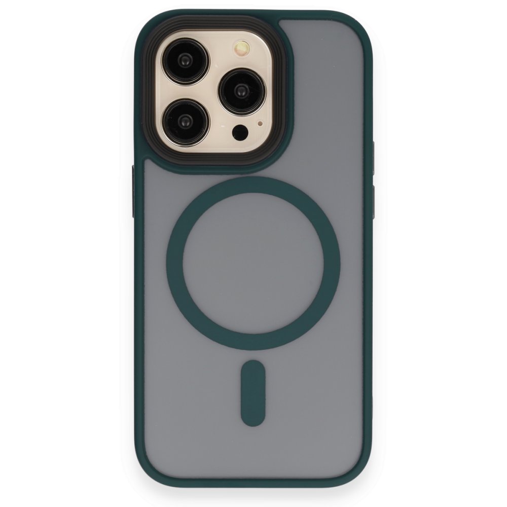 iPhone 14 Pro Kılıf Trex Magneticsafe Kapak - Koyu Yeşil
