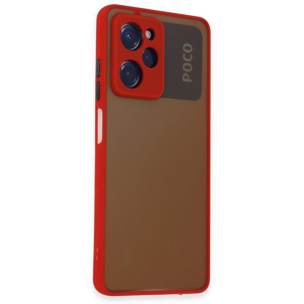  Xiaomi Poco X5 Pro 5G Kılıf Montreal Silikon Kapak - Kırmızı