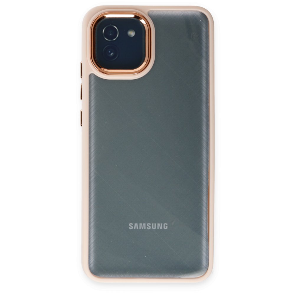  Samsung Galaxy A03 Kılıf Dora Kapak - Pudra