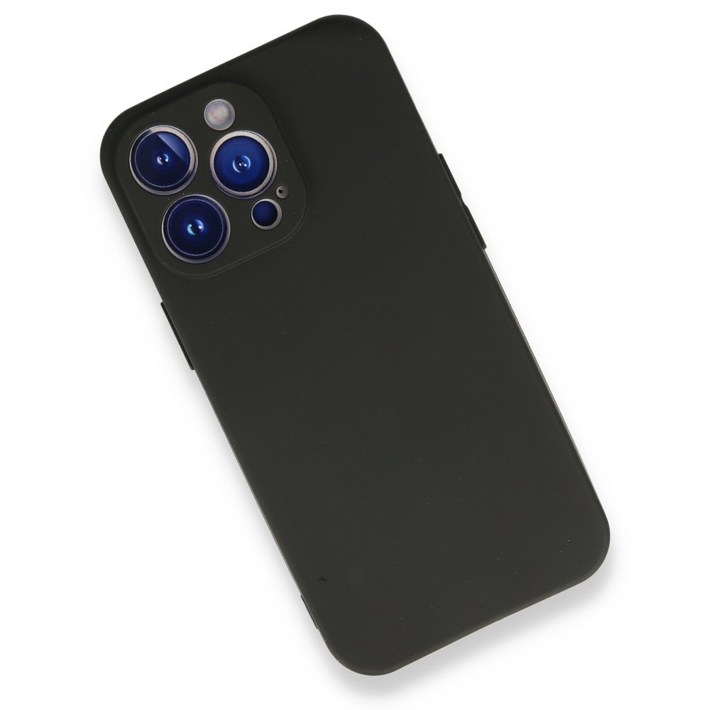  iPhone 14 Pro Max Kılıf First Silikon - Siyah