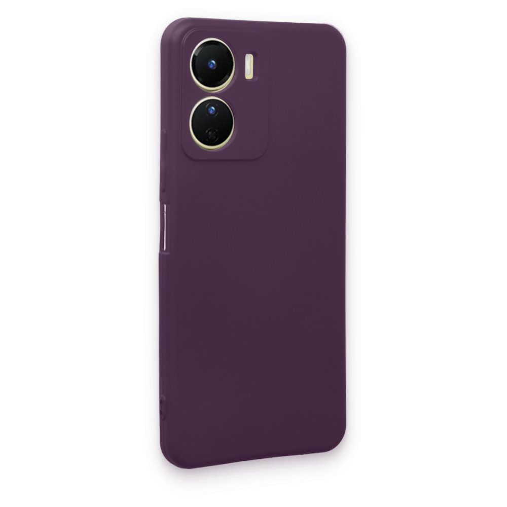  Vivo Y16 Kılıf First Silikon - Mor