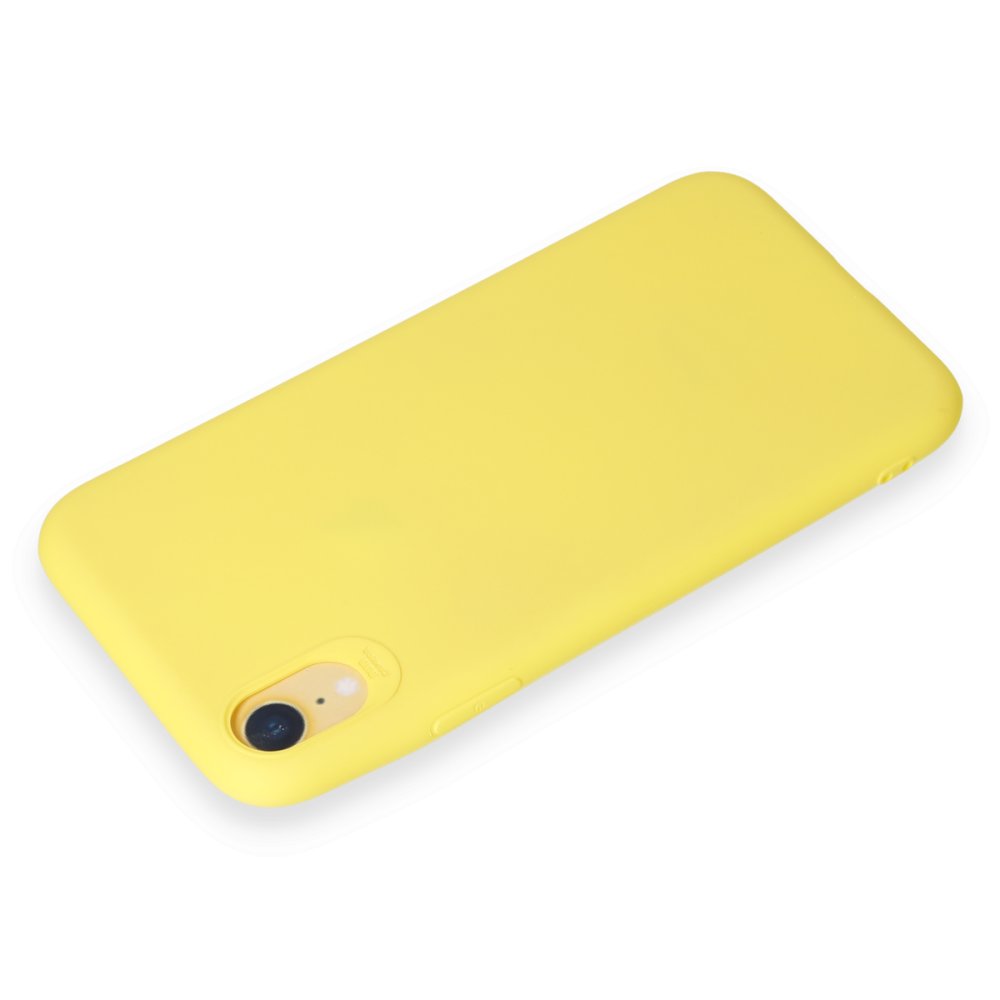  iPhone XR Kılıf First Silikon - Sarı