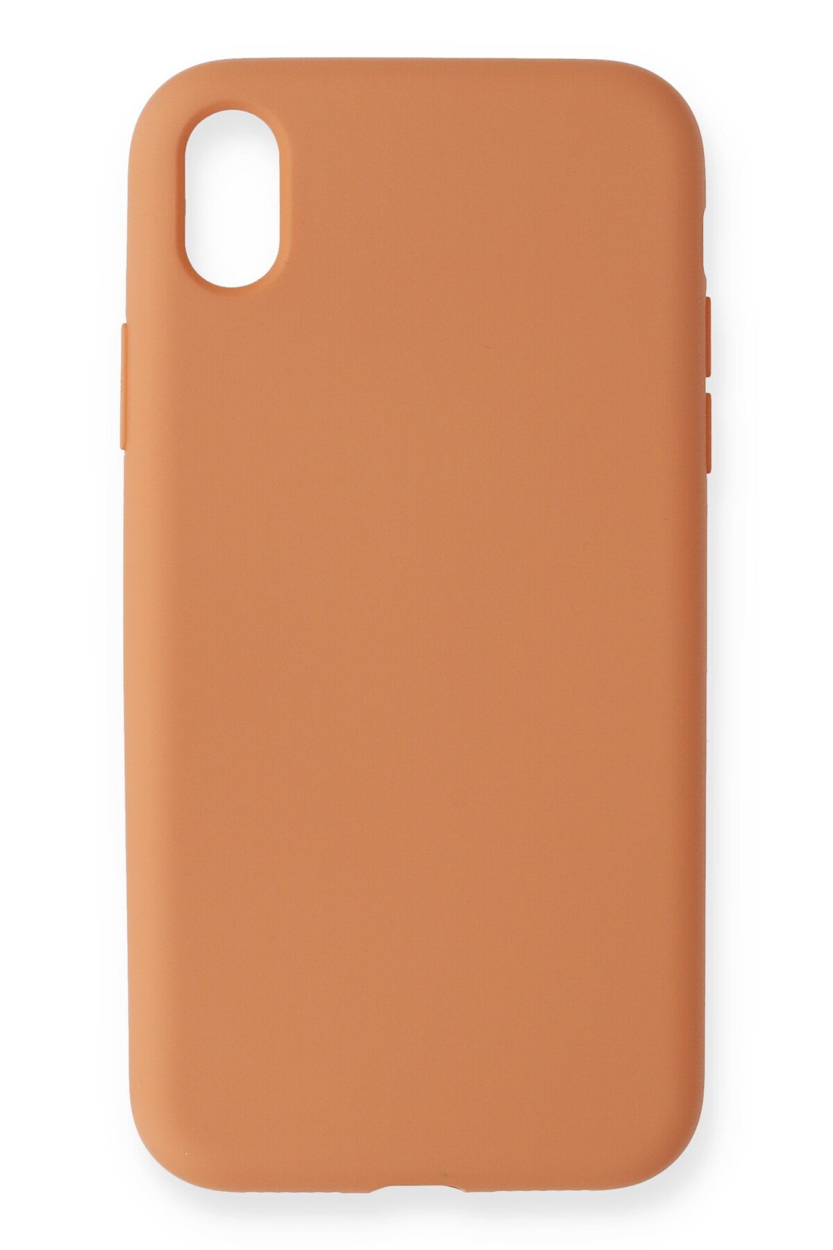 iPhone XR Kılıf Nano içi Kadife Silikon - Turuncu iPhone XR Kılıf Nano içi Kadife Silikon - Turuncu