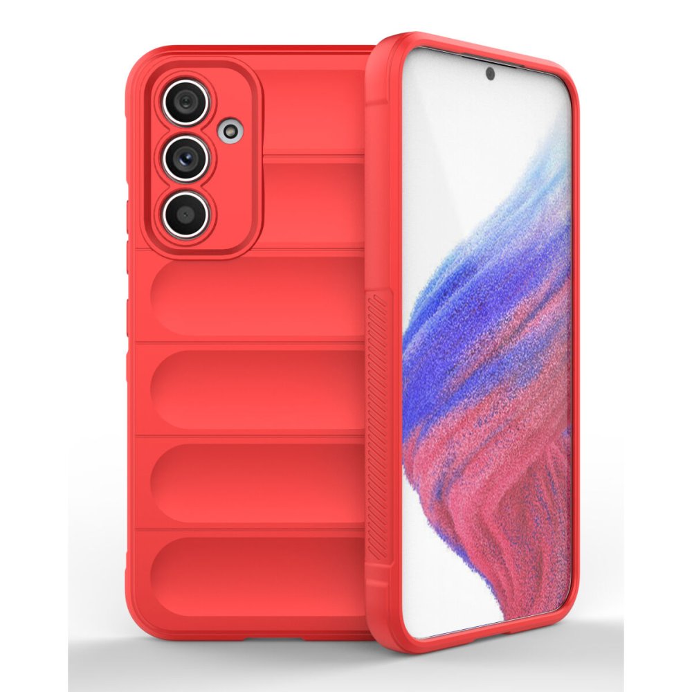  Samsung Galaxy A54 5G Kılıf Optimum Silikon - Kırmızı