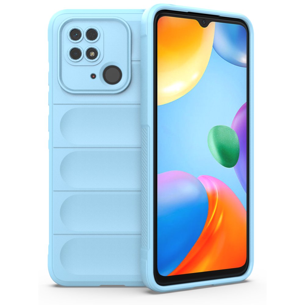 Xiaomi Poco C40 Kılıf Optimum Silikon - Sky Blue Xiaomi Poco C40 Kılıf Optimum Silikon - Sky Blue