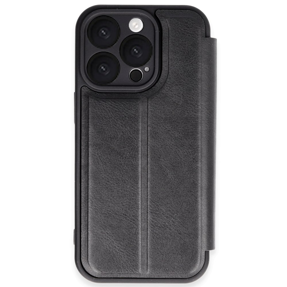  iPhone 16 Pro Max Kılıf Flip Cover - Siyah