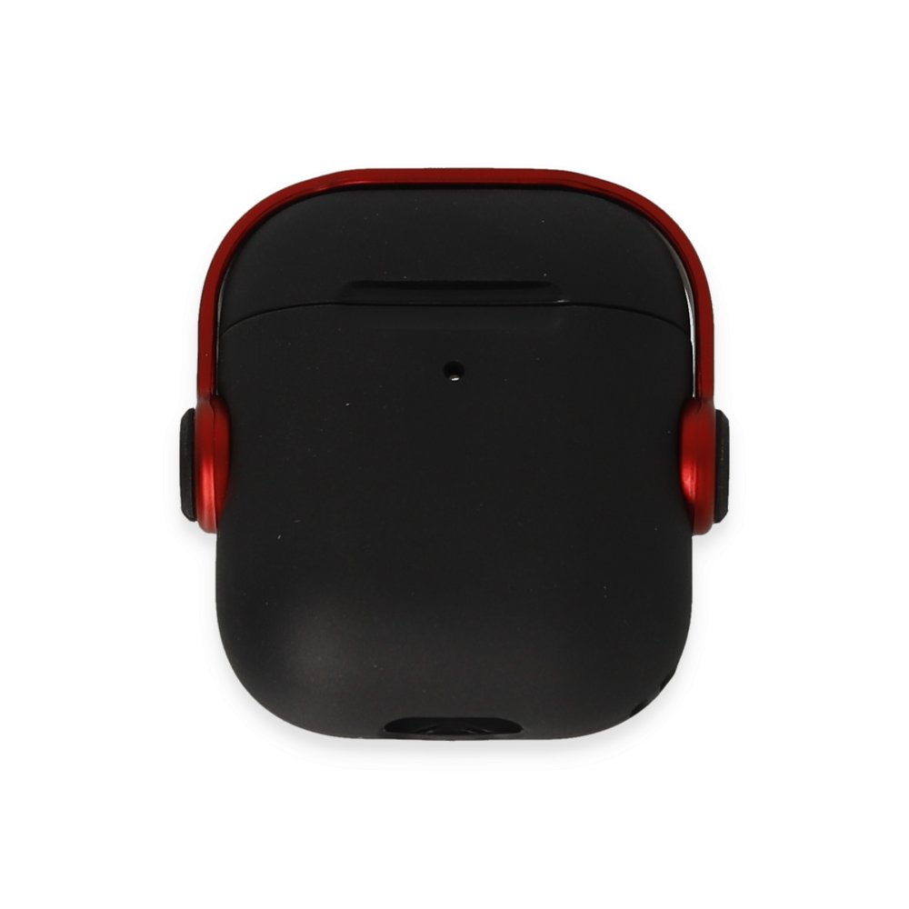 Airpods 2 (2.nesil) Cool Kılıf - Siyah-Kırmızı