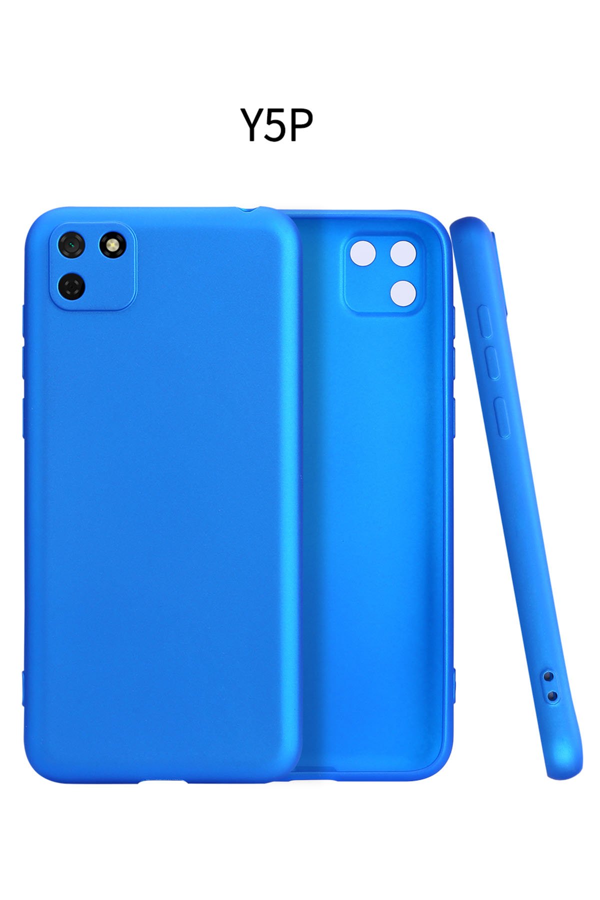 Huawei Y5P Kılıf First Silikon - Mavi  Huawei Y5P Kılıf First Silikon - Mavi