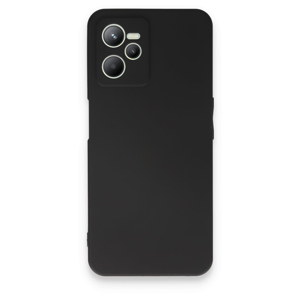 Realme C35 Kılıf First Silikon - Siyah  Realme C35 Kılıf First Silikon - Siyah