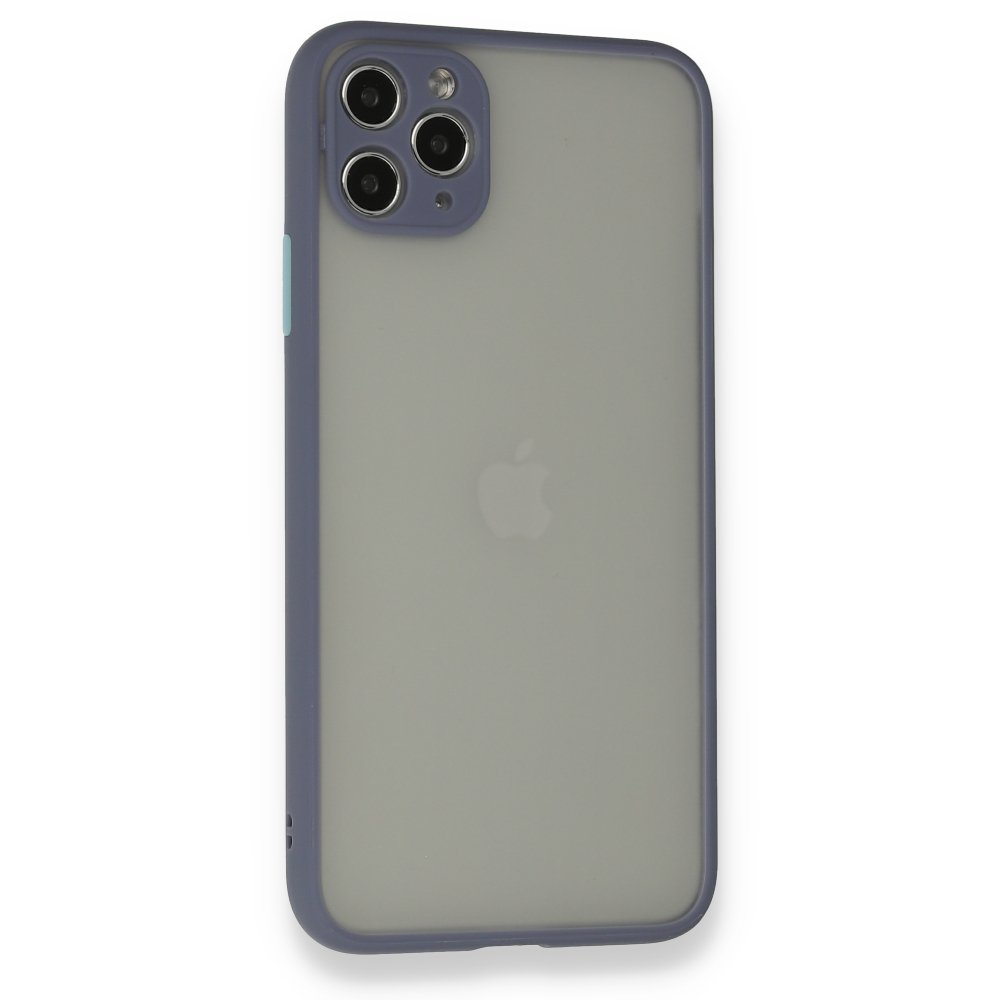  iPhone 12 Pro Max Kılıf Montreal Silikon Kapak - Gri