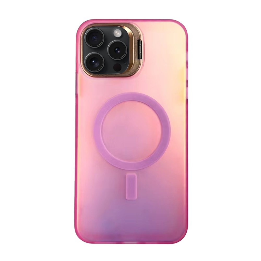  iPhone 15 Pro Max Primera Magsafe Standlı Kapak - Pembe