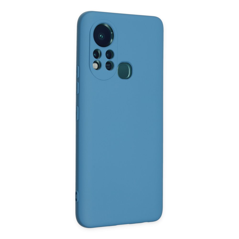 İnfinix Hot 11s Kılıf Nano içi Kadife Silikon - Mavi  İnfinix Hot 11s Kılıf Nano içi Kadife Silikon - Mavi