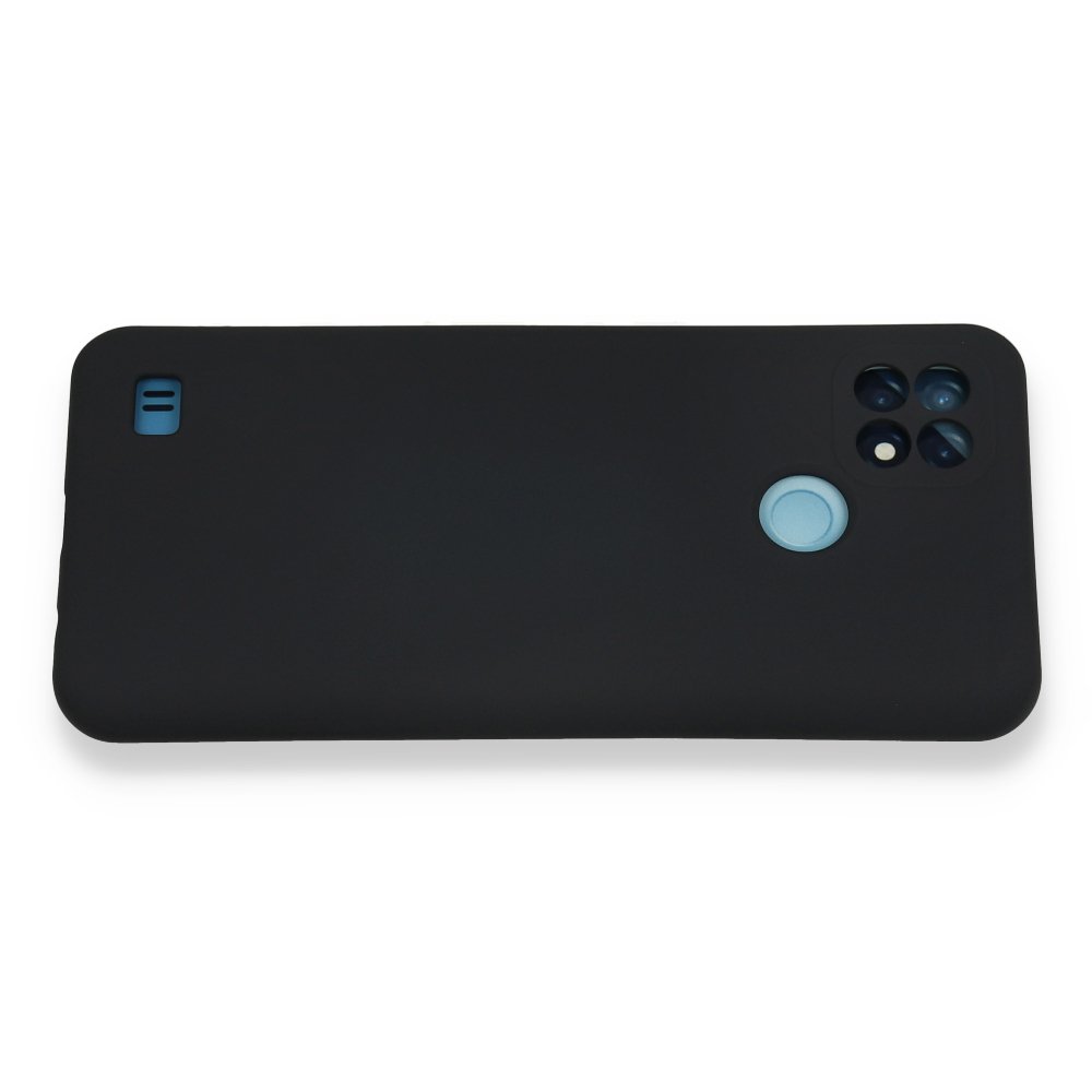 Realme C21 Kılıf Nano içi Kadife Silikon - Lacivert  Realme C21 Kılıf Nano içi Kadife Silikon - Lacivert