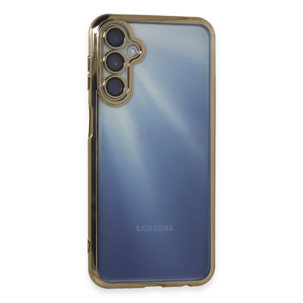 Samsung Galaxy A25 5G Kılıf Razer Lensli Silikon - Gold Samsung Galaxy A25 5G Kılıf Razer Lensli Silikon - Gold