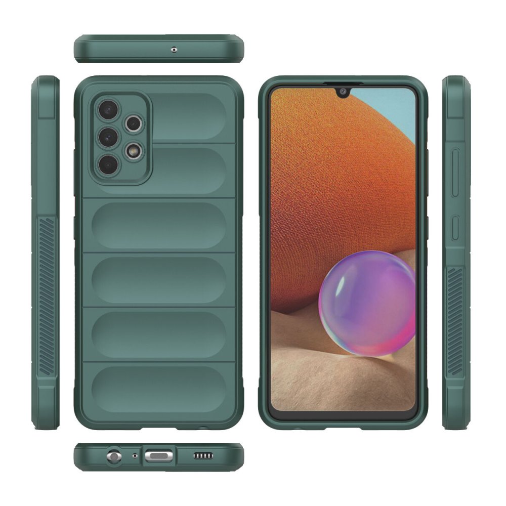  Samsung Galaxy A32 Kılıf Optimum Silikon - Koyu Yeşil