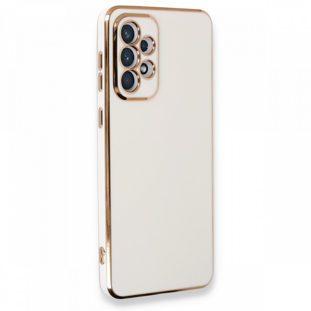  Samsung Galaxy A53 5G Kılıf Volet Silikon - Beyaz