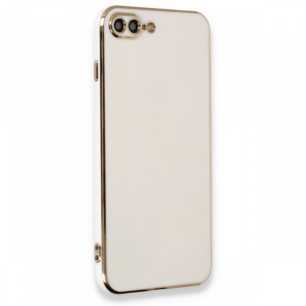 iPhone 8 Plus Kılıf Volet Silikon - Beyaz iPhone 8 Plus Kılıf Volet Silikon - Beyaz