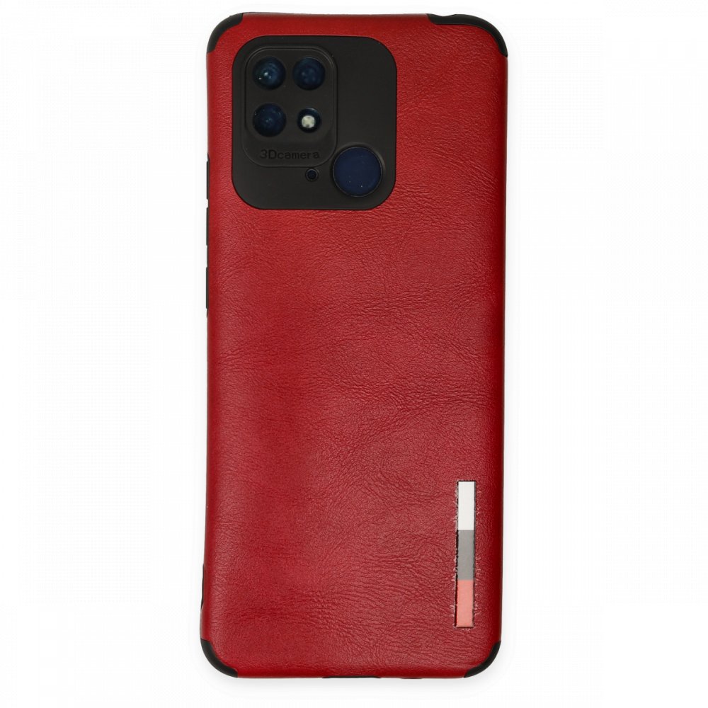 Xiaomi Poco C40 Kılıf Loop Deri Silikon - Kırmızı Xiaomi Poco C40 Kılıf Loop Deri Silikon - Kırmızı