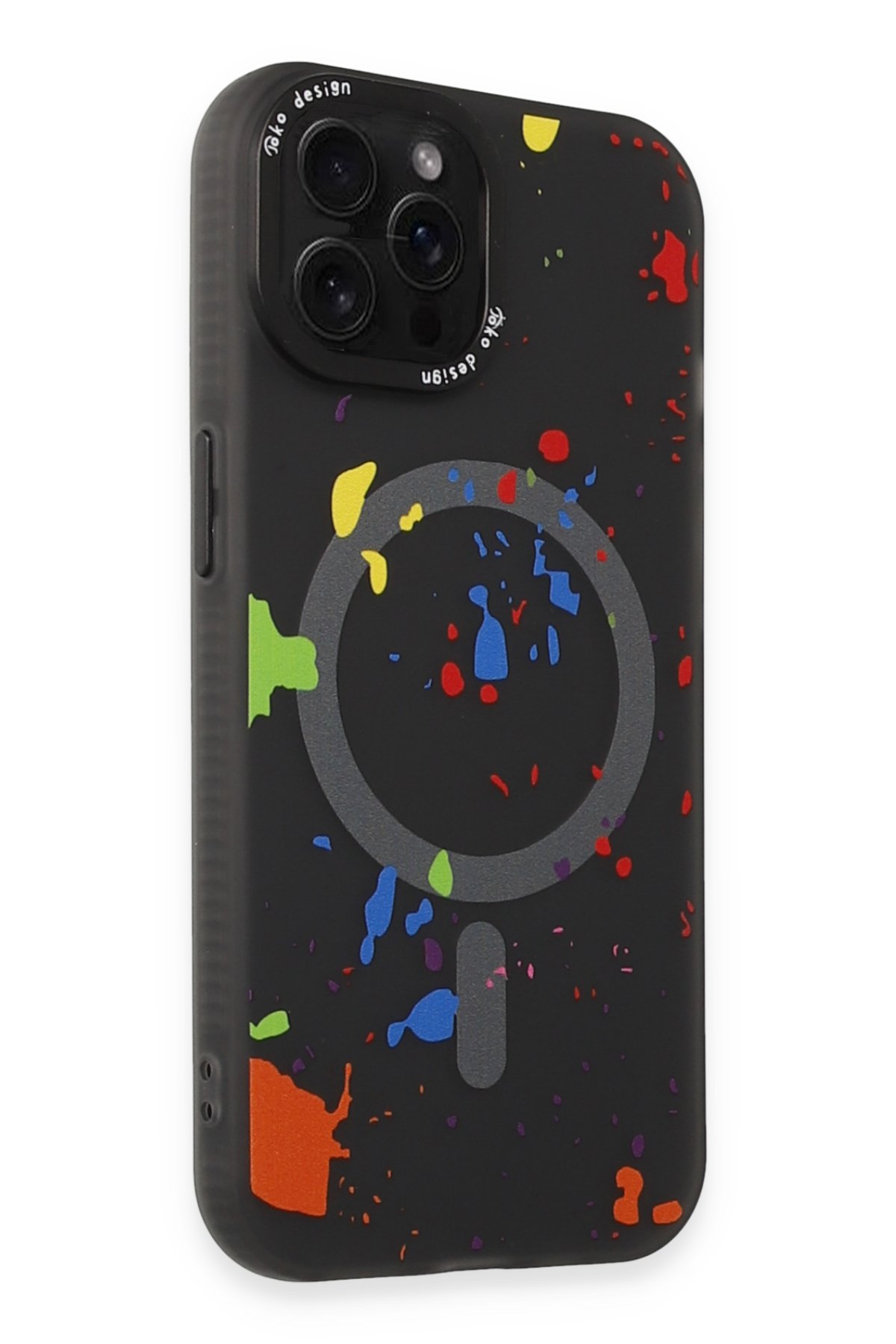 Joko iPhone 15 Pro Max Colorful Magsafe Kapak - Siyah