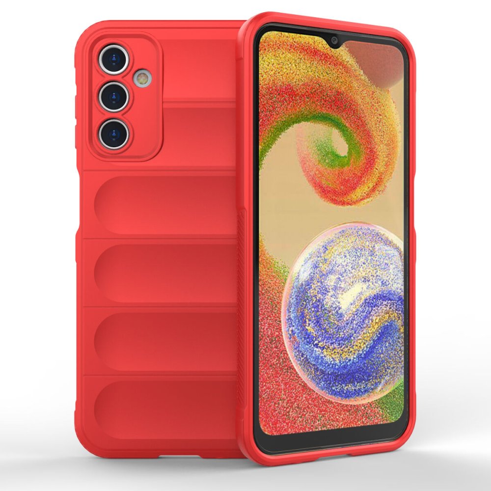  Samsung Galaxy A14 4G Kılıf Optimum Silikon - Kırmızı