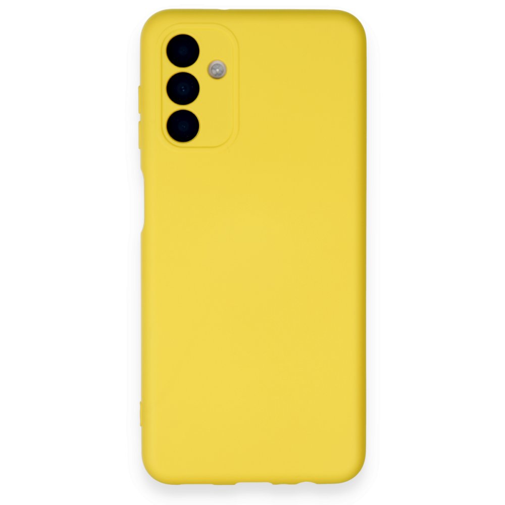  Samsung Galaxy A24 4G Kılıf Nano içi Kadife Silikon - Sarı