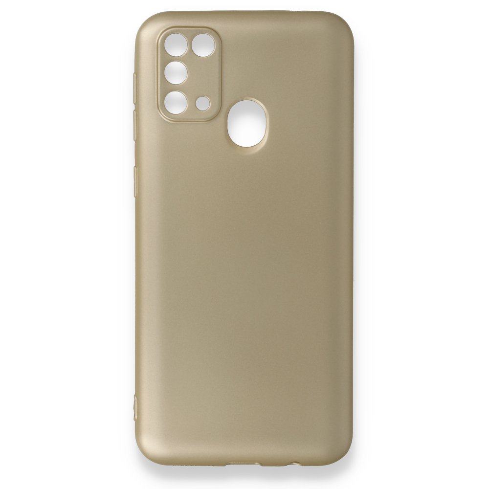  Samsung Galaxy M31 Kılıf First Silikon - Gold