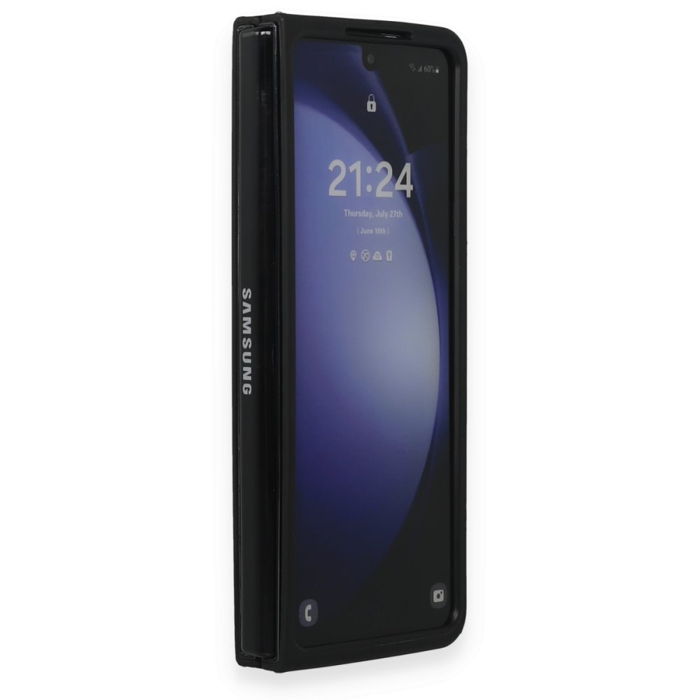  Samsung Galaxy Z Fold 5 Kılıf Blur Fold Kapak - Siyah