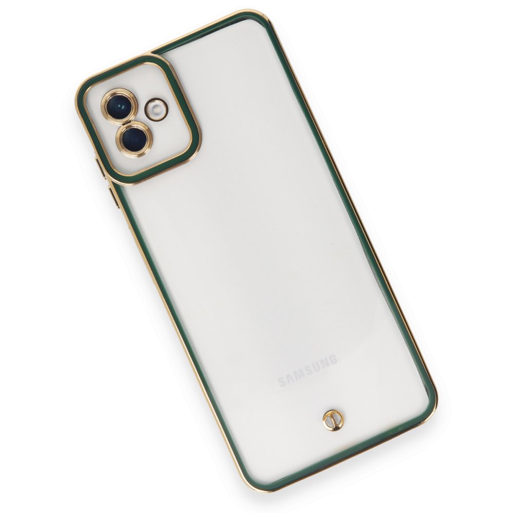  Samsung Galaxy A04 Kılıf Liva Lens Silikon - Yeşil